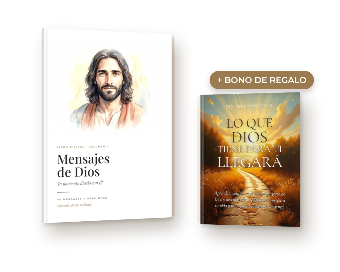 Libro Mensajes de Dios y libro de regalo Lo que Dios tiene para ti llegará